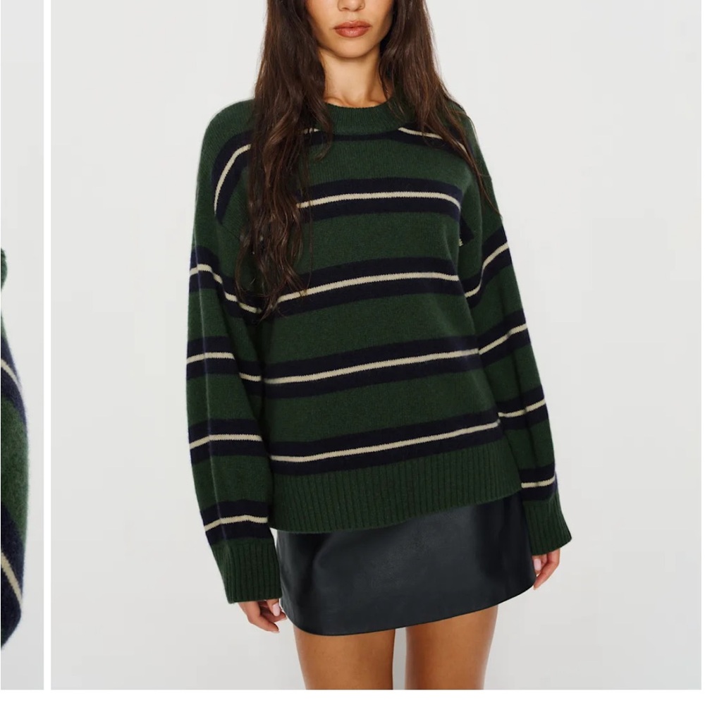 Striped Reformation Cashmere Sweater